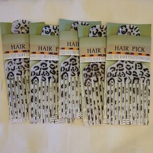 Bundle Of 5 Hair Picks. Travel, Home, Work, Beauty